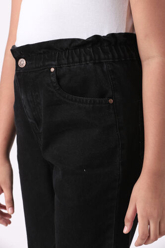 Black Solid Straight Bottom, Black, image 4